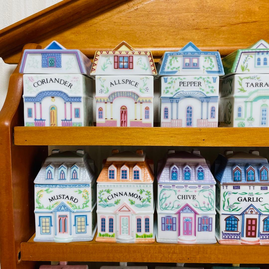 The Lenox Spice Village 24個セット 収納棚付