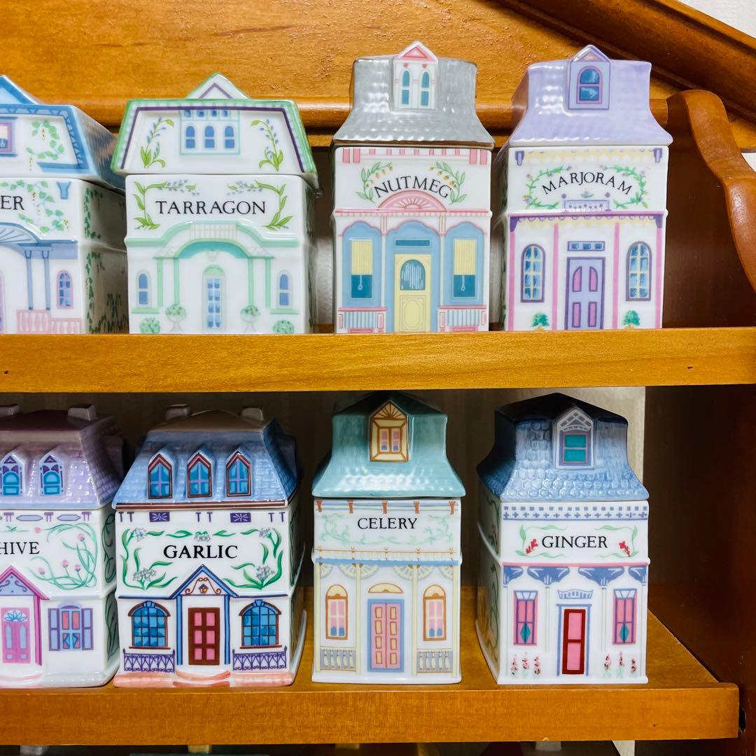 The Lenox Spice Village 24個セット 収納棚付