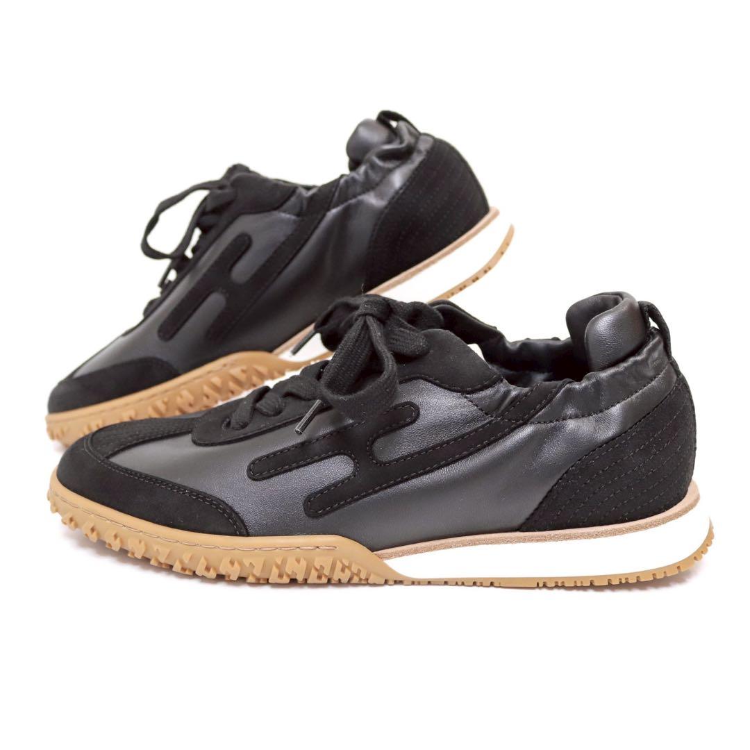 【未使用】エルメス HERMES ジェット スニーカー 黒 36 レディース