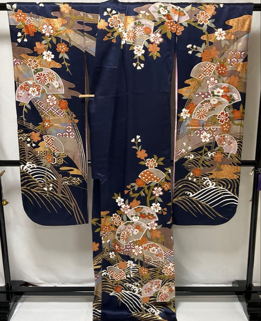 専用C989正絹　振袖　金彩　トールサイズ　極美品　着物