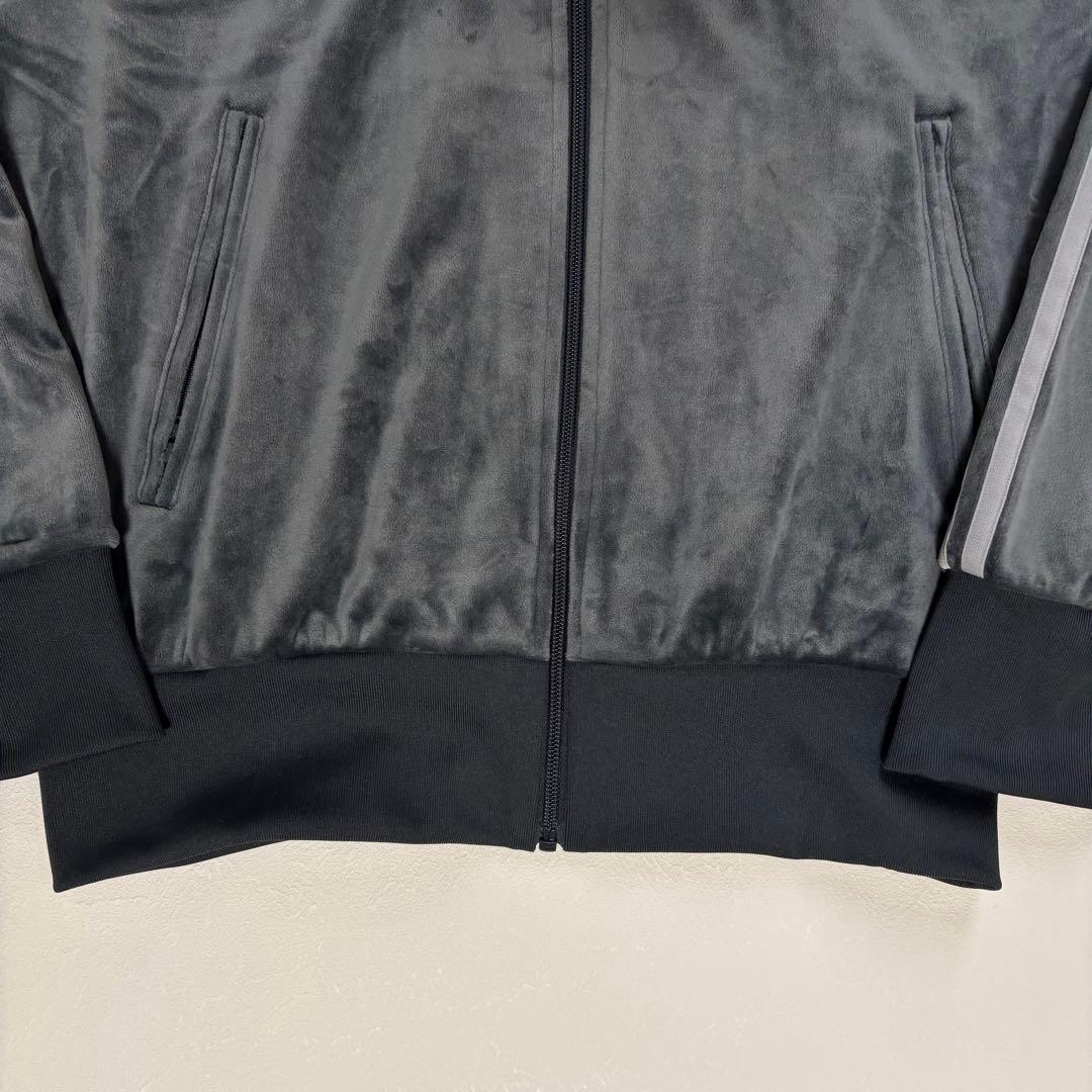 【希少ベロア】アディダス ファイヤーバード トラックジャケット S グレー