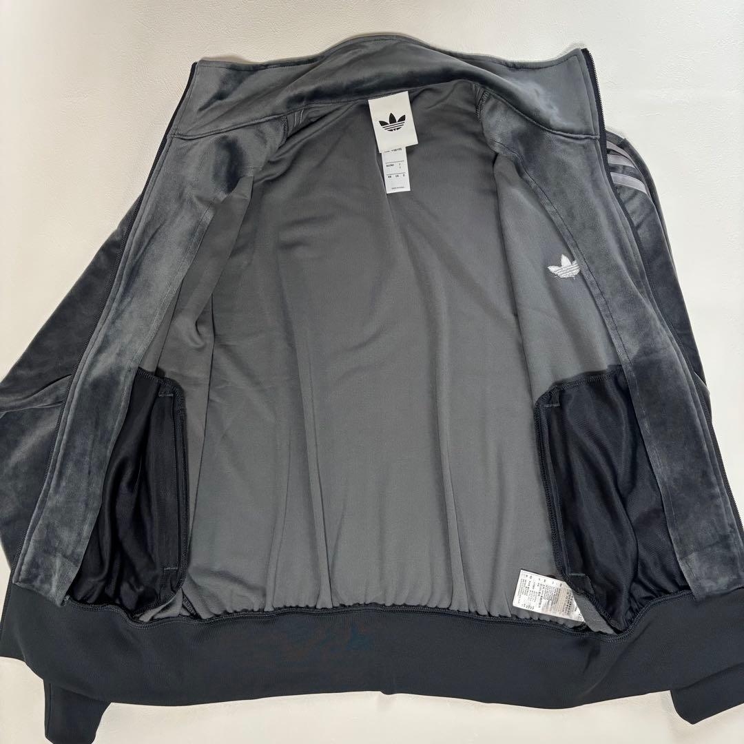 【希少ベロア】アディダス ファイヤーバード トラックジャケット S グレー