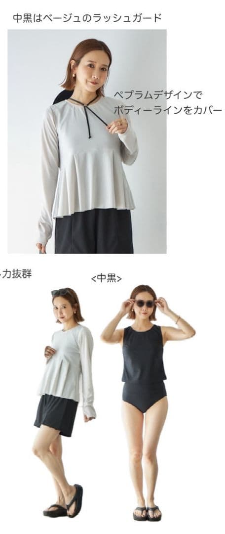 971.【mysa closet】田中里奈 セパレート水着セット 13号 黒