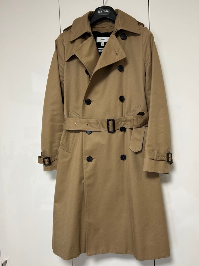 【美品】HYKE レギュラートレンチコート　サイズ2 ライナー付