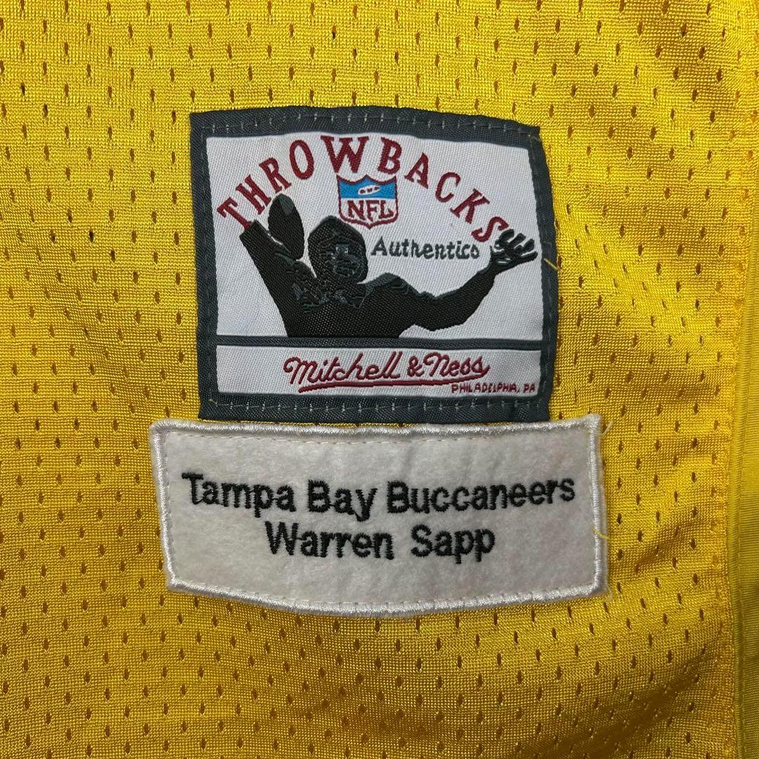 NFL 全刺繍 半袖 アメフトゲームシャツ イエロー L 5159