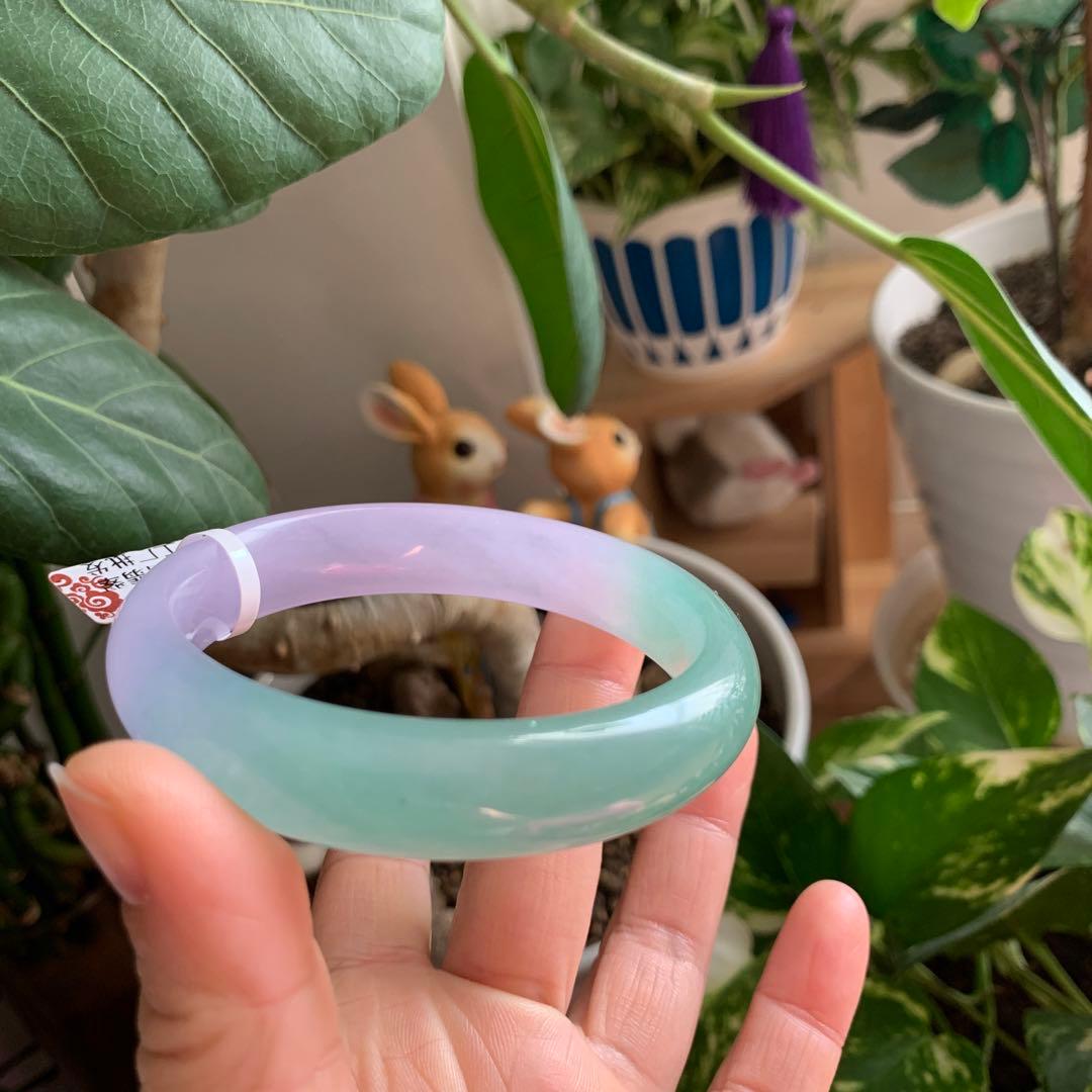 馬卡龍翡翠バングル