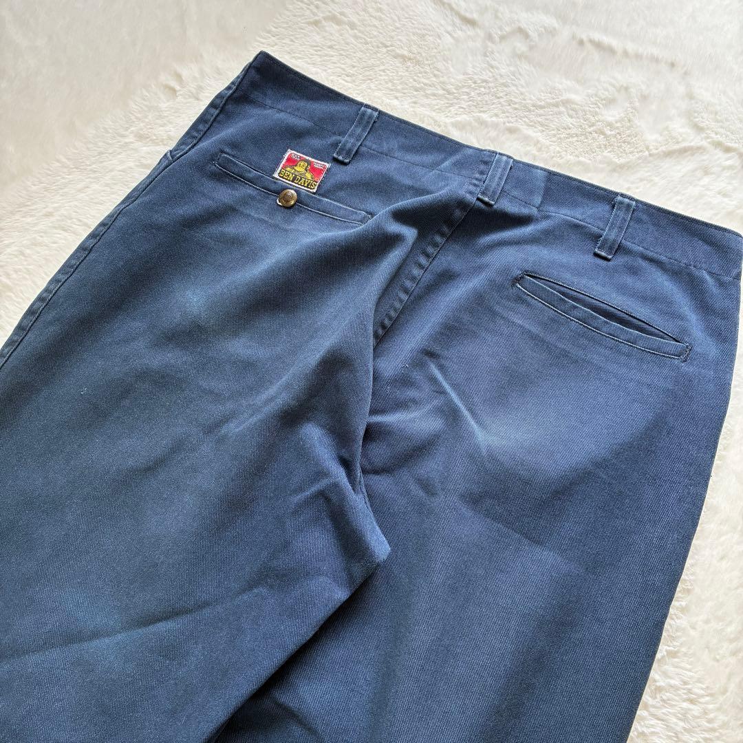 90s USA製 BEN DAVIS フリスコワークパンツ W36 鬼フェード