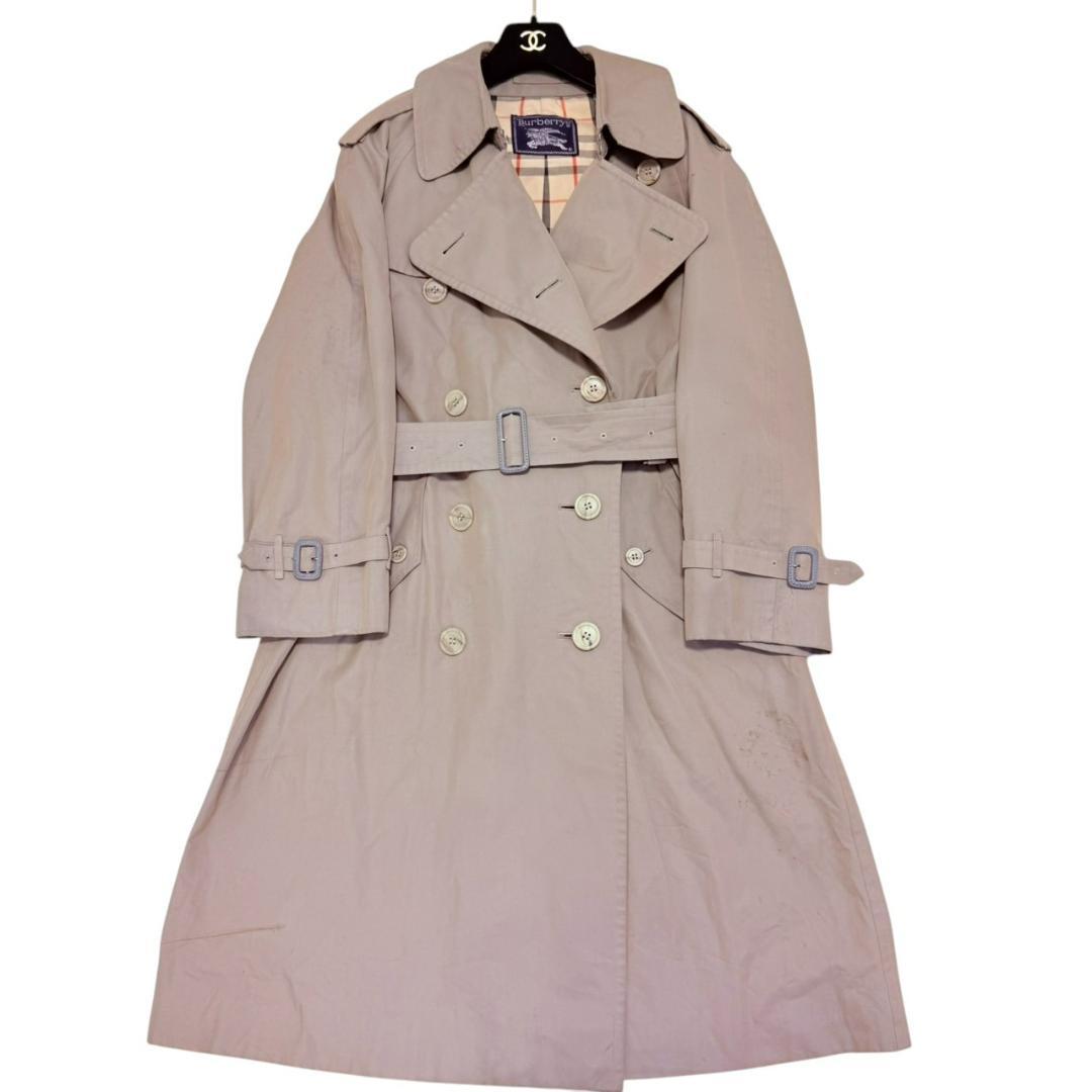 BURBERRY 腰ベルト ヴィンテージ コットン レディース トレンチコート