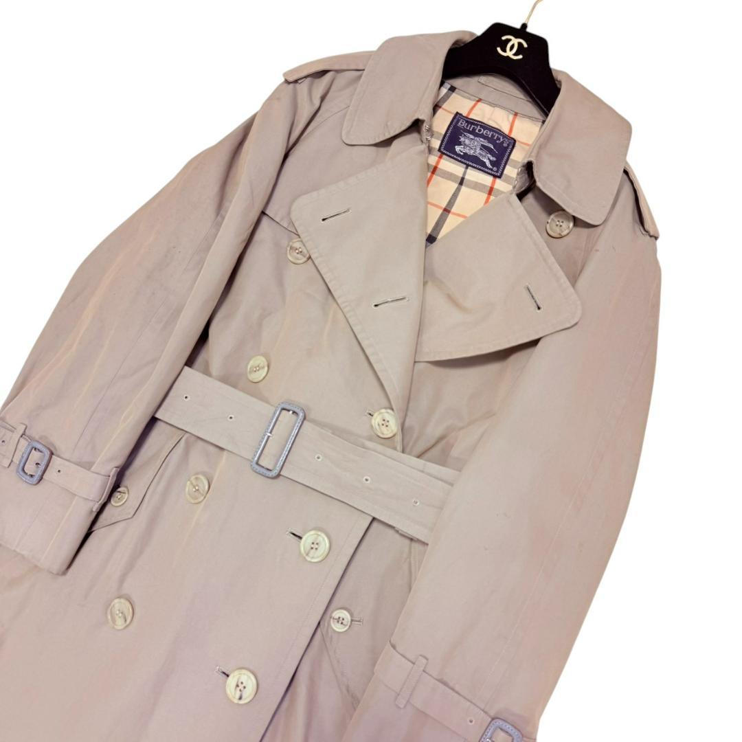 BURBERRY 腰ベルト ヴィンテージ コットン レディース トレンチコート