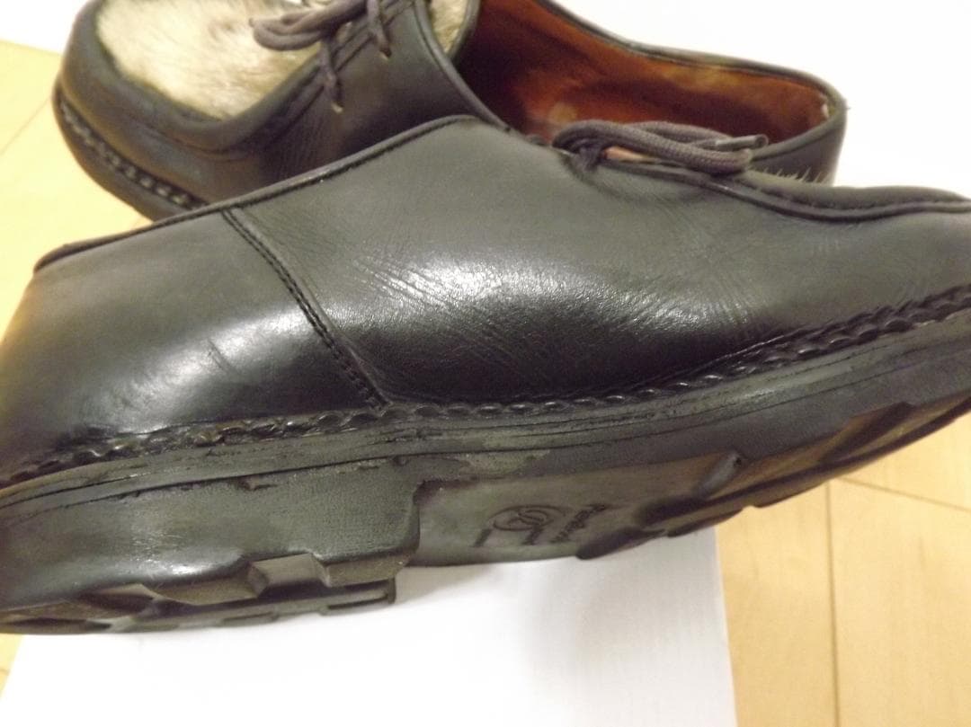 Paraboot　(パラブーツ)　フランス製　 レザー　ハラコ　ラバーソール
