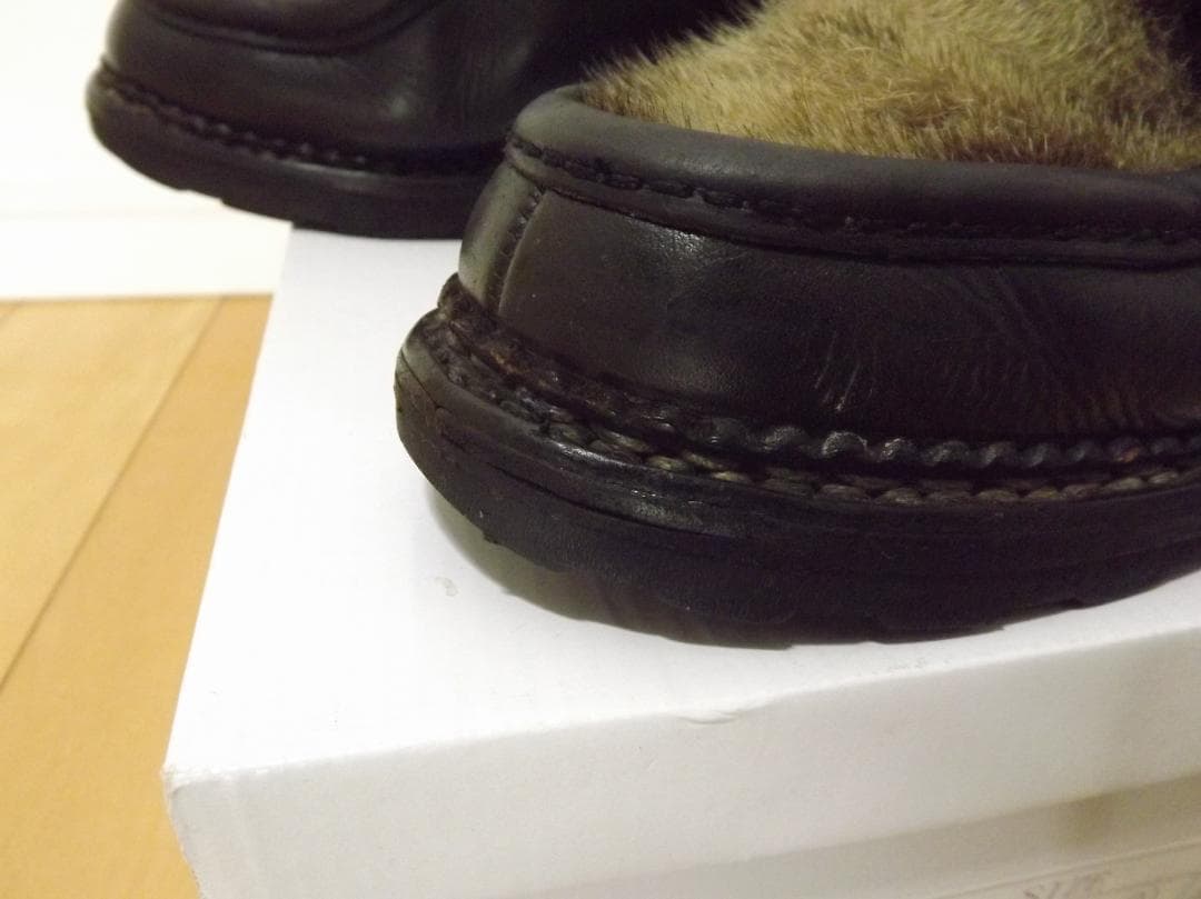 Paraboot　(パラブーツ)　フランス製　 レザー　ハラコ　ラバーソール