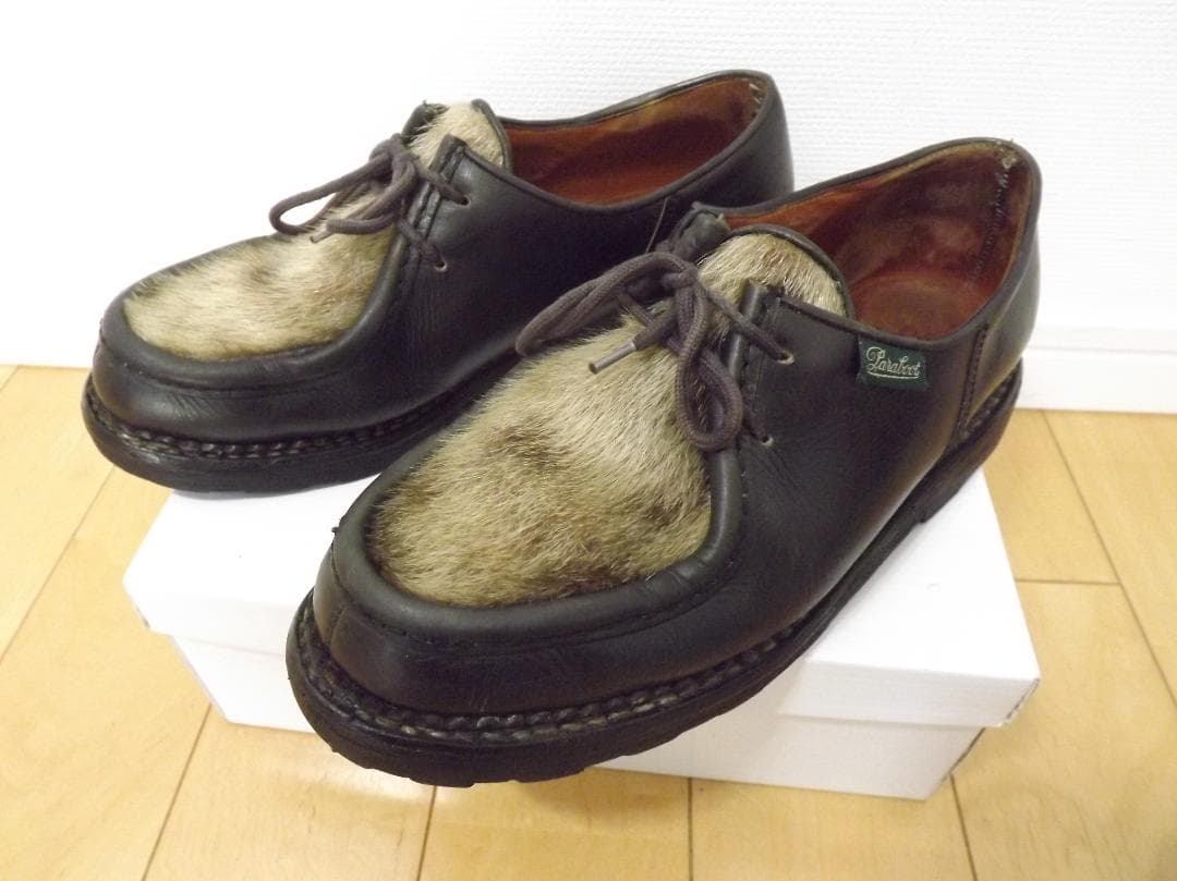 Paraboot　(パラブーツ)　フランス製　 レザー　ハラコ　ラバーソール