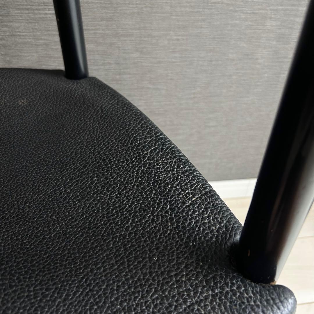 カッシーナ レオナルド アームチェア 椅子 ブラック 名作 デザイナーズ家具