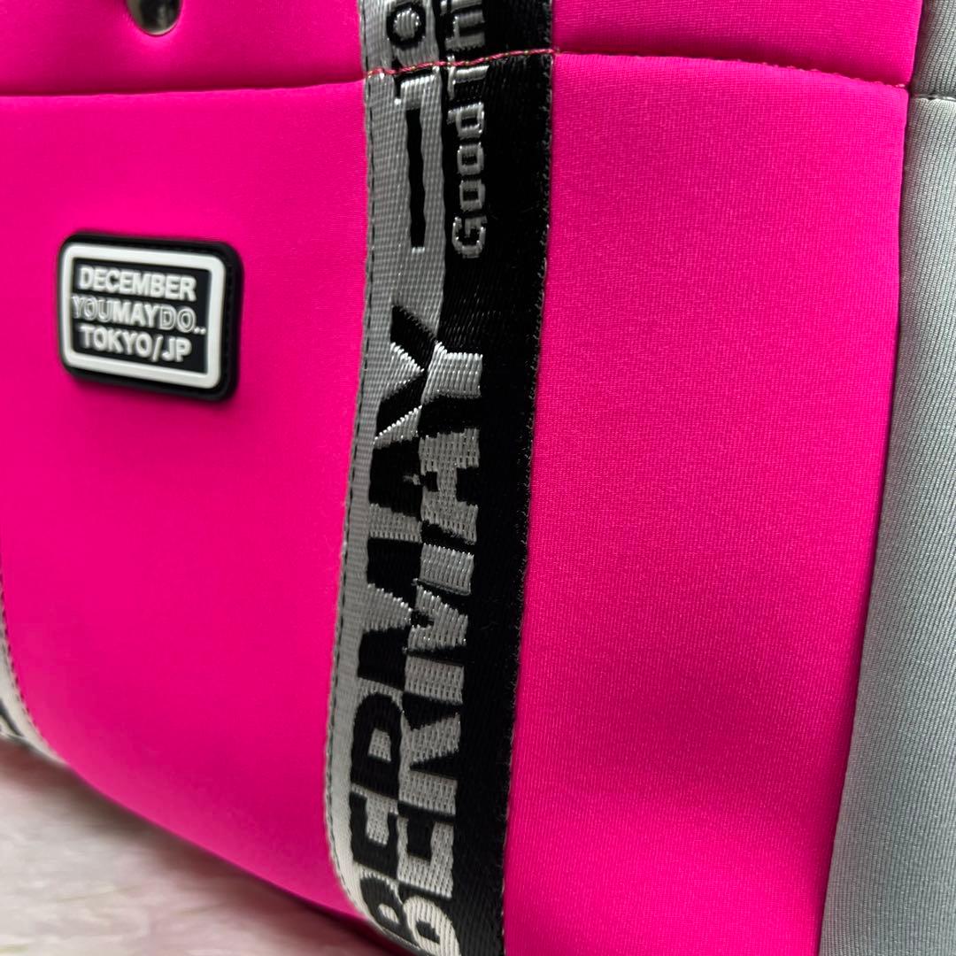 ディセンバーメイ ネオプレーントートバッグ カートバッグ 大容量 ネオン