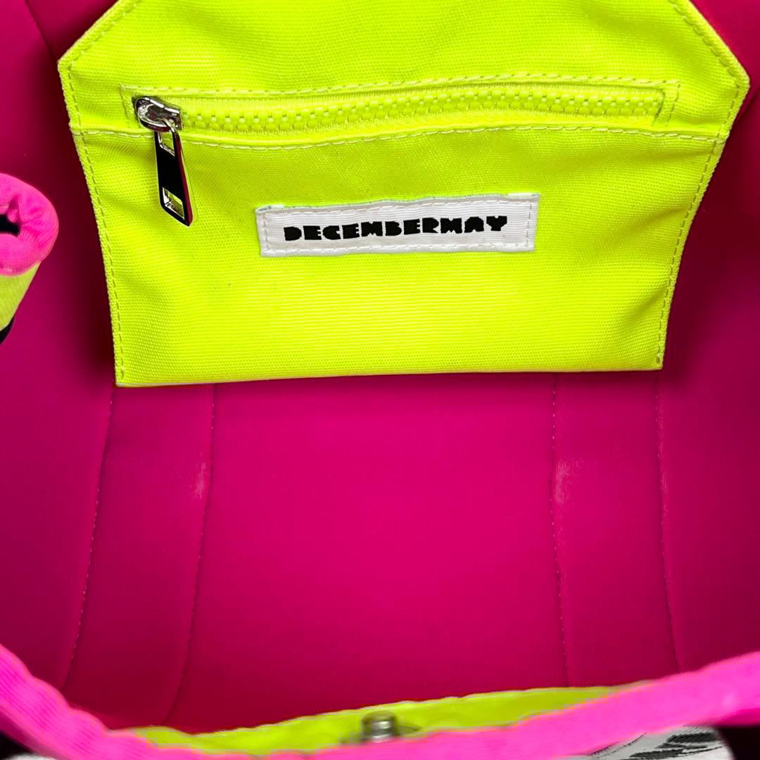 ディセンバーメイ ネオプレーントートバッグ カートバッグ 大容量 ネオン