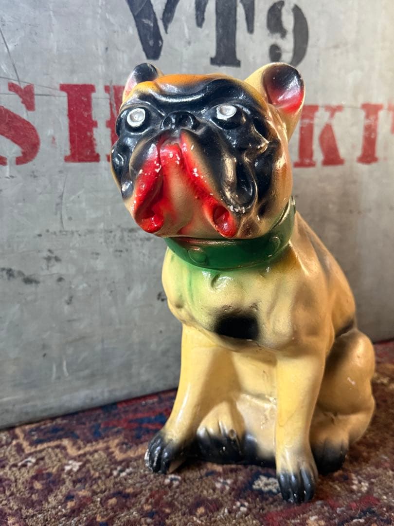 蔵*＊様 Vintage Chalkware Bulldog