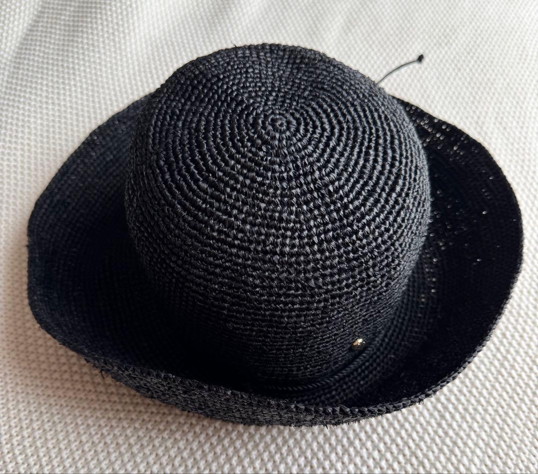 はヘレンカミンスキー　麦わら帽子　黒
