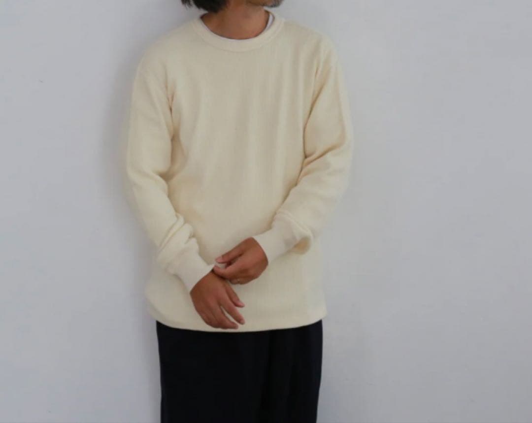 【新品未使用/AURALEE】 WOOL COTTON THERMAL P/O