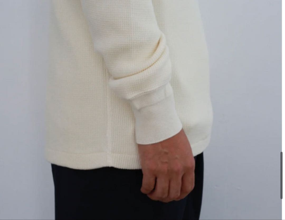 【新品未使用/AURALEE】 WOOL COTTON THERMAL P/O