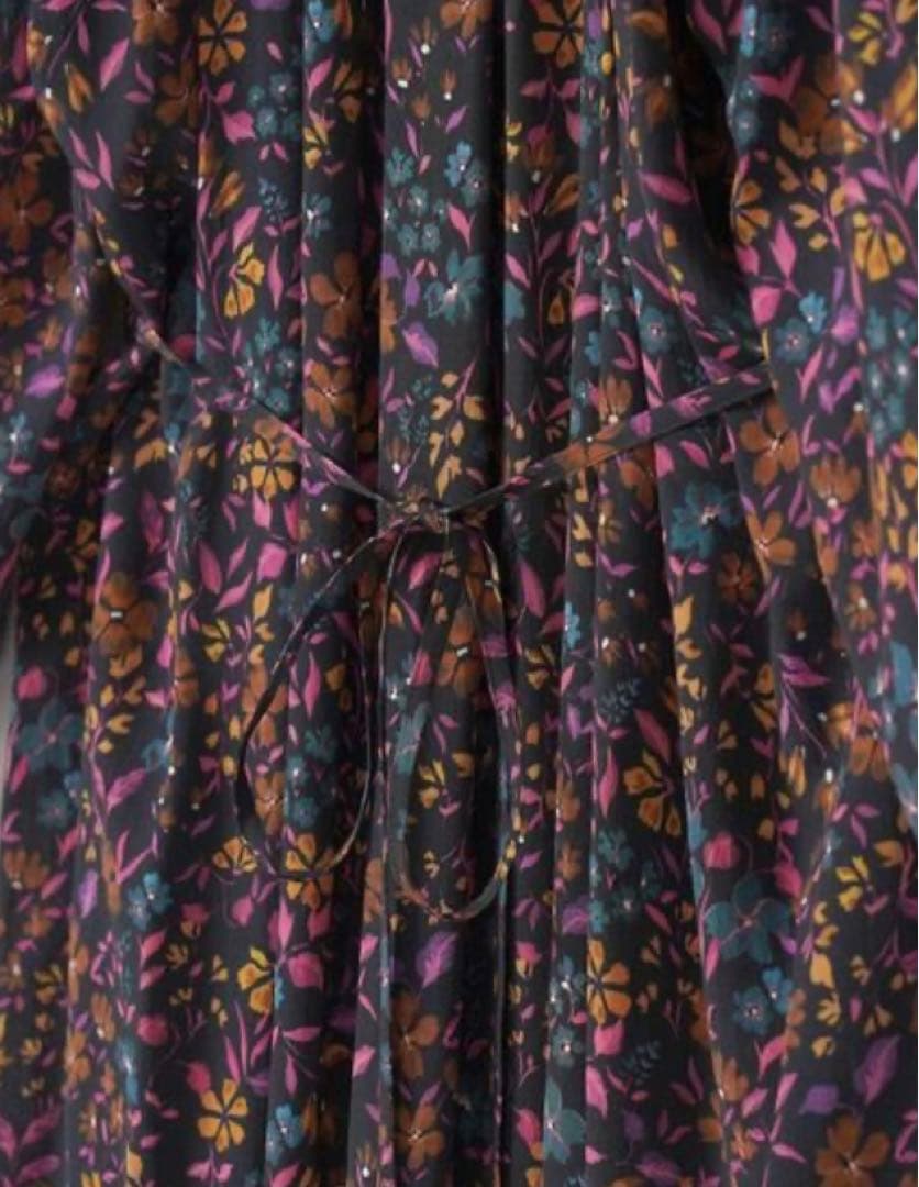 HOUSE OF LOTUS コスモスプリントギャザーワンピース