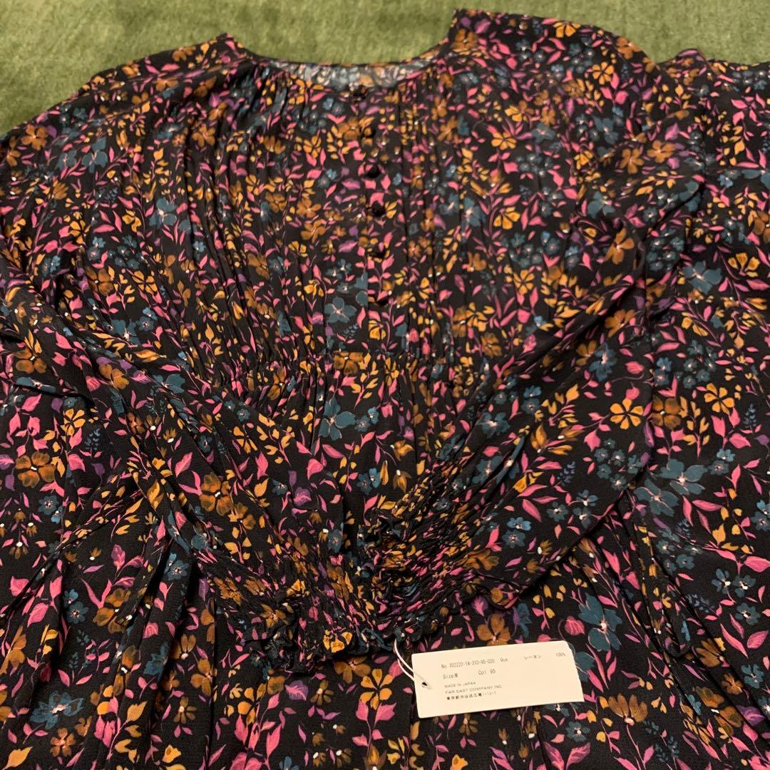 HOUSE OF LOTUS コスモスプリントギャザーワンピース