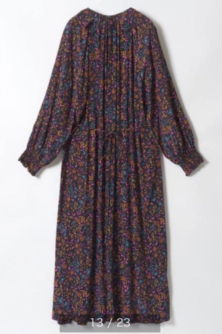 HOUSE OF LOTUS コスモスプリントギャザーワンピース