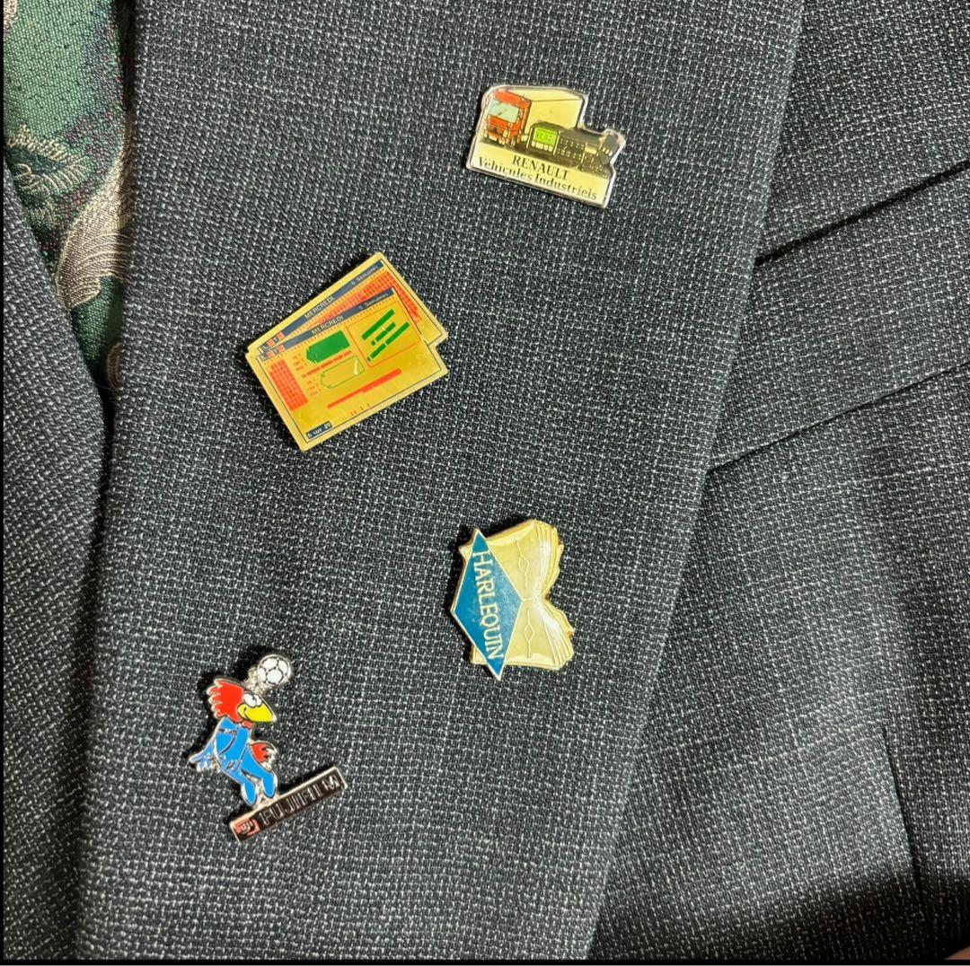 90s vintage レトロセットアップ スーツ ピンズ No.37