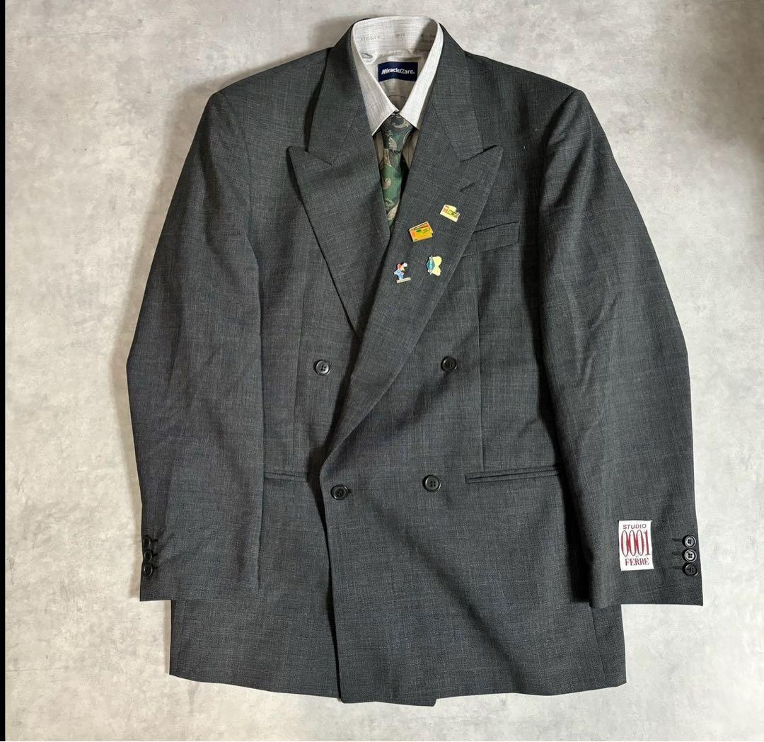 90s vintage レトロセットアップ スーツ ピンズ No.37