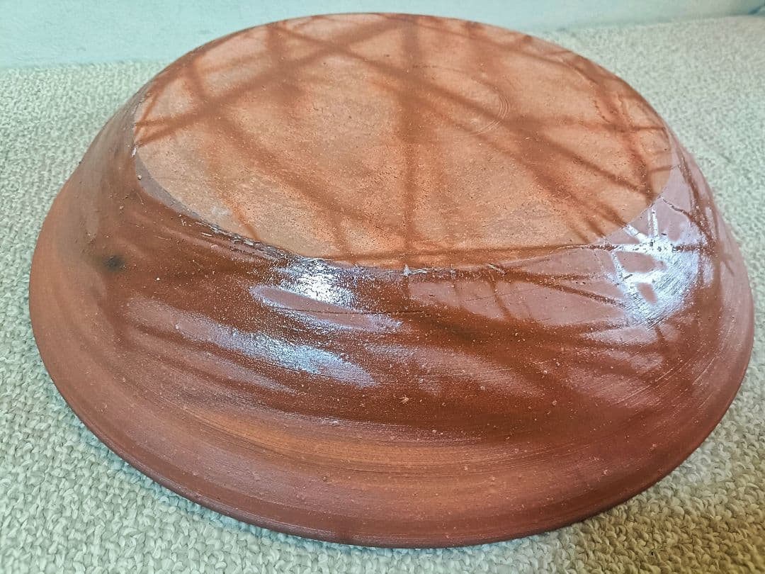 備前　大皿/柴岡紘一　直径43.5cm