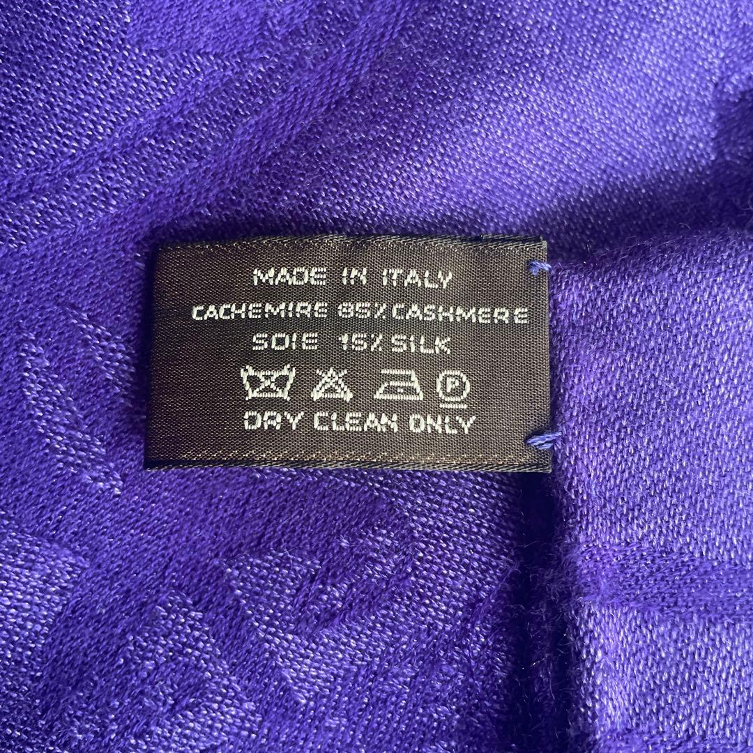 【良品】HERMÈS エルメス 大判カシミヤ シルクストール　ニュー・リブリス