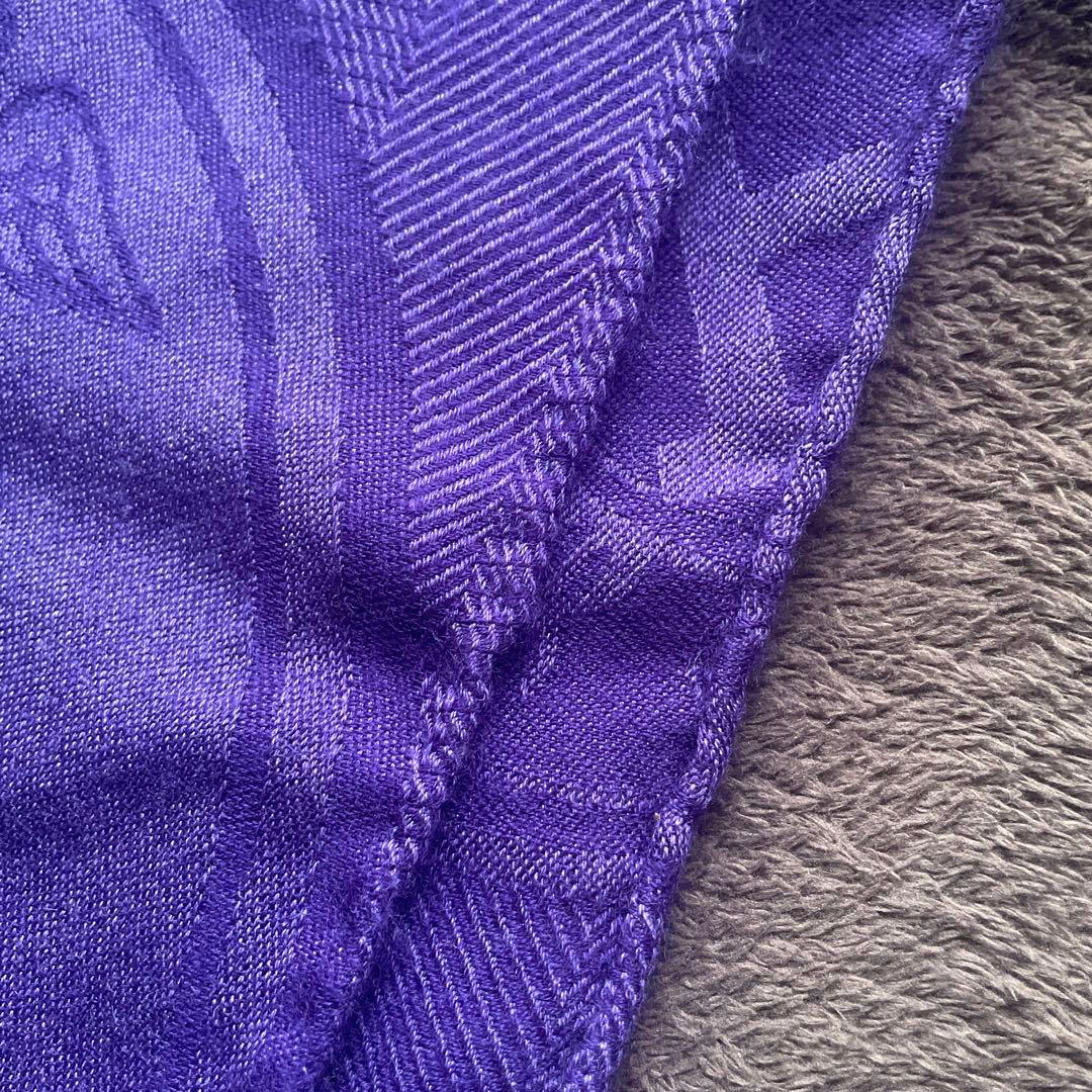 【良品】HERMÈS エルメス 大判カシミヤ シルクストール　ニュー・リブリス