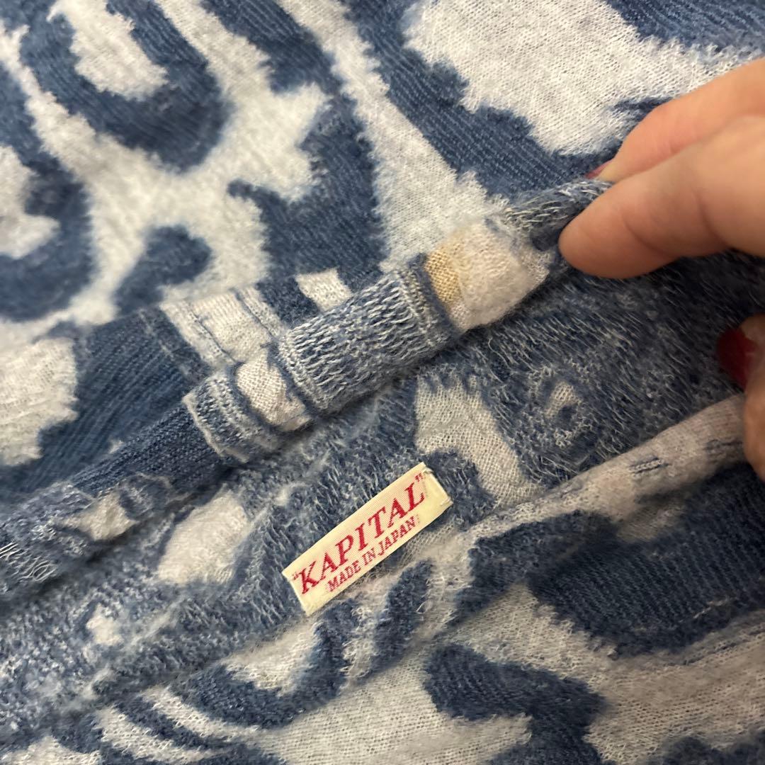 KAPITAL 縮絨ウールマフラーストール