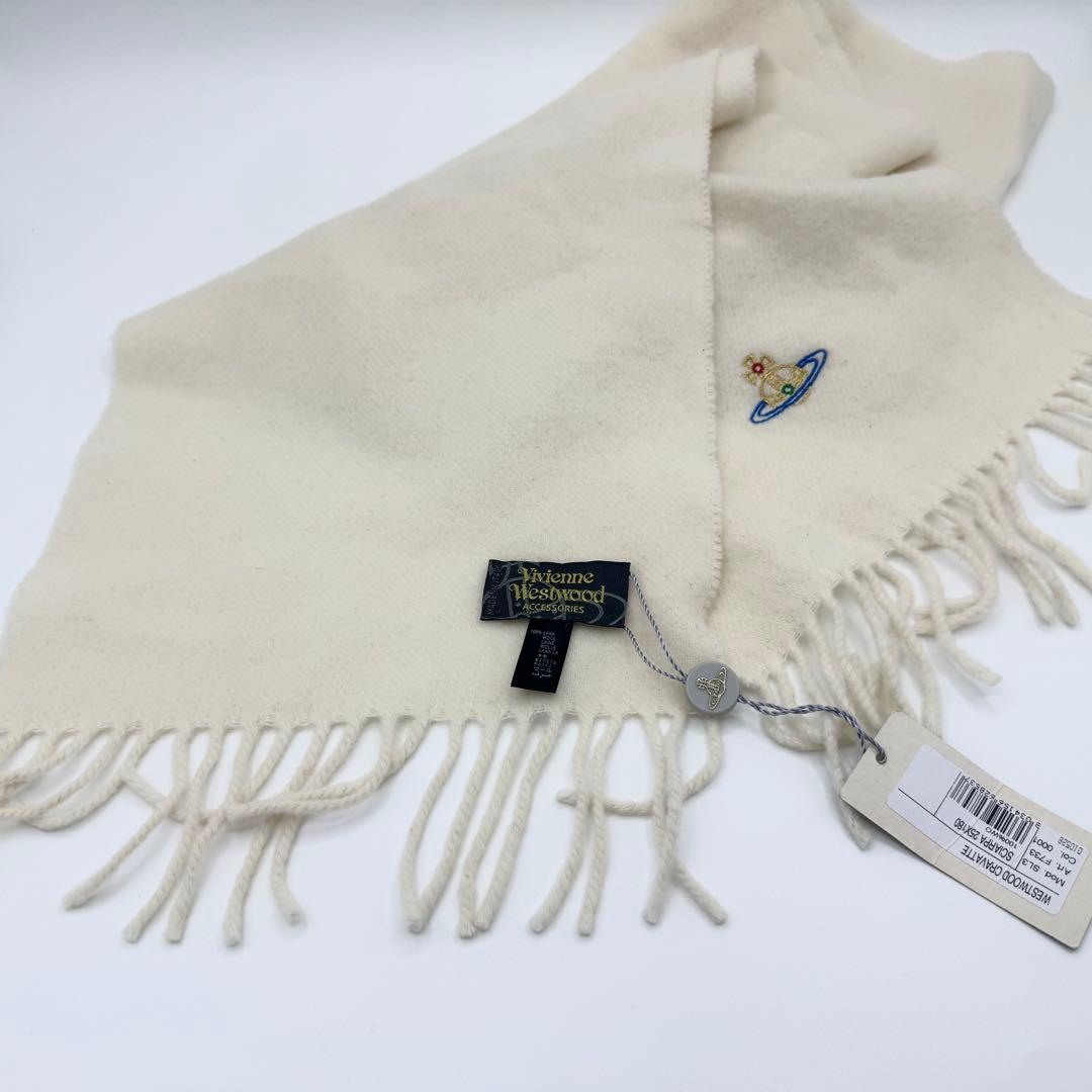 未使用◎ヴィヴィアンウエストウッド　マフラー　オーブ　大判　イタリア製