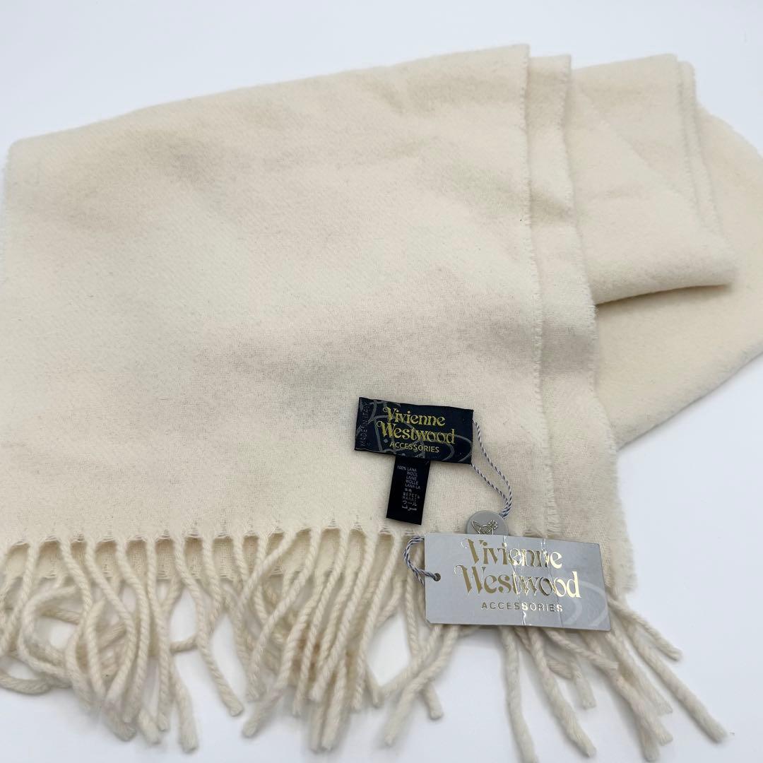 未使用◎ヴィヴィアンウエストウッド　マフラー　オーブ　大判　イタリア製