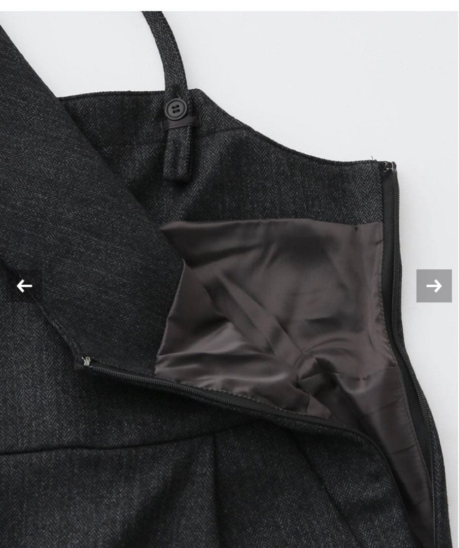 【新品】IENA ヘリンボーン　オールインワン　サロペット　オーバーオール