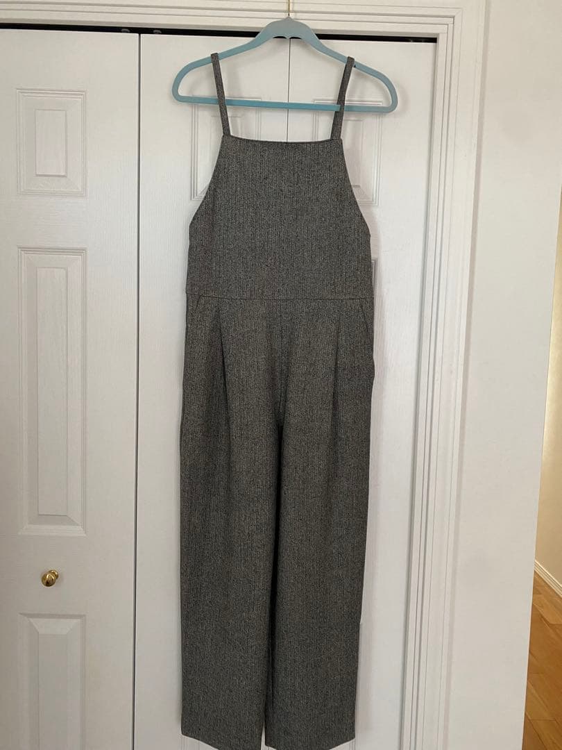 【新品】IENA ヘリンボーン　オールインワン　サロペット　オーバーオール