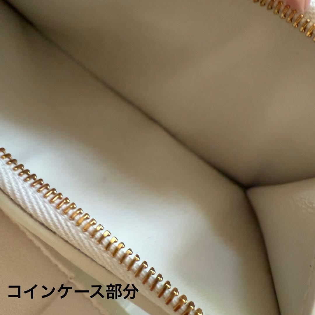 Bottega Veneta ホワイト三つ折り財布美品
