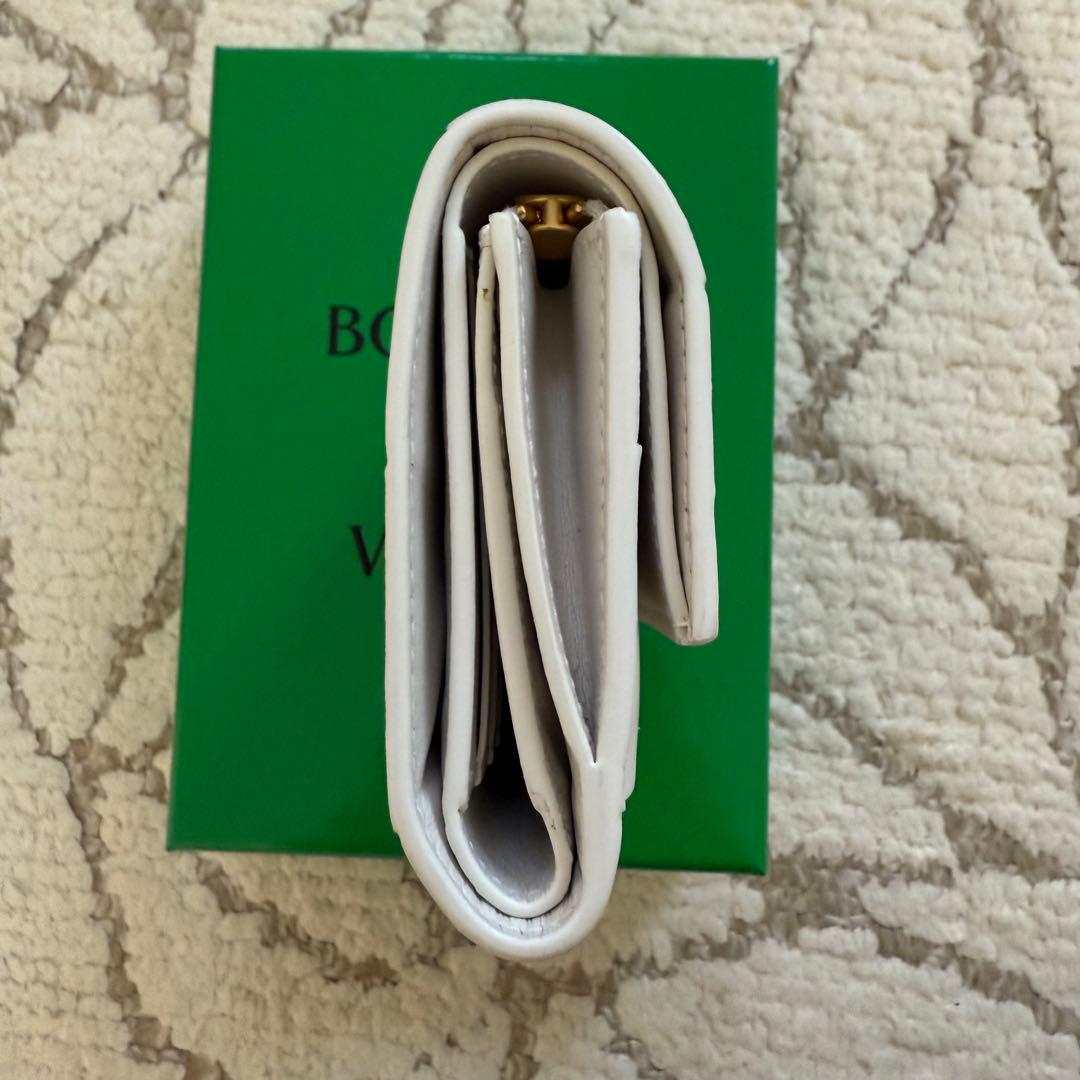 Bottega Veneta ホワイト三つ折り財布美品