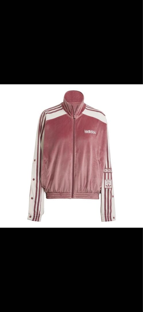 adidas アディブレイク ベロア トラックトップスピンク XL