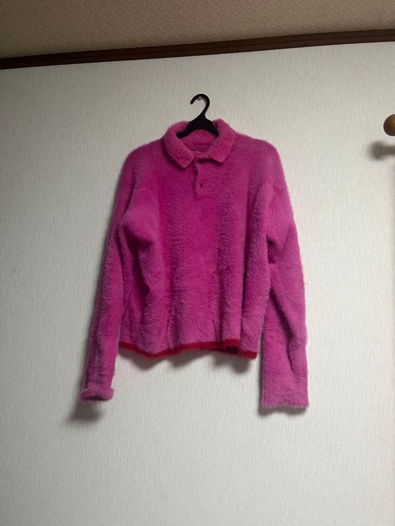 1*4様 JACQUEMUS ピンク フリース ポロシャツ　11747391