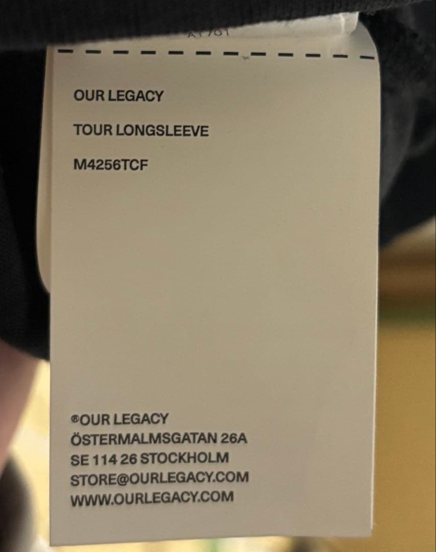 トップス Our legacy 25AW TOUR LONGSLEEVE size44