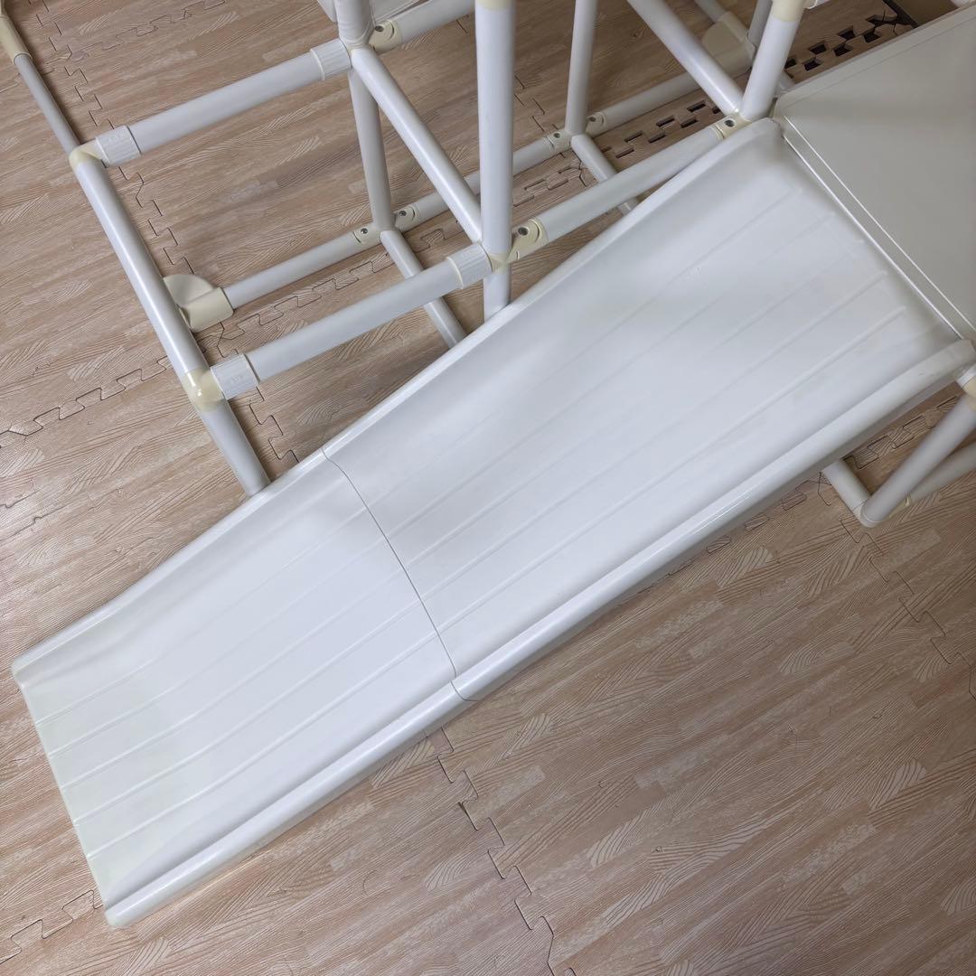 ☆除菌清掃済☆　野中製作所　おりたたみロングスロープキッズパーク　ホワイト