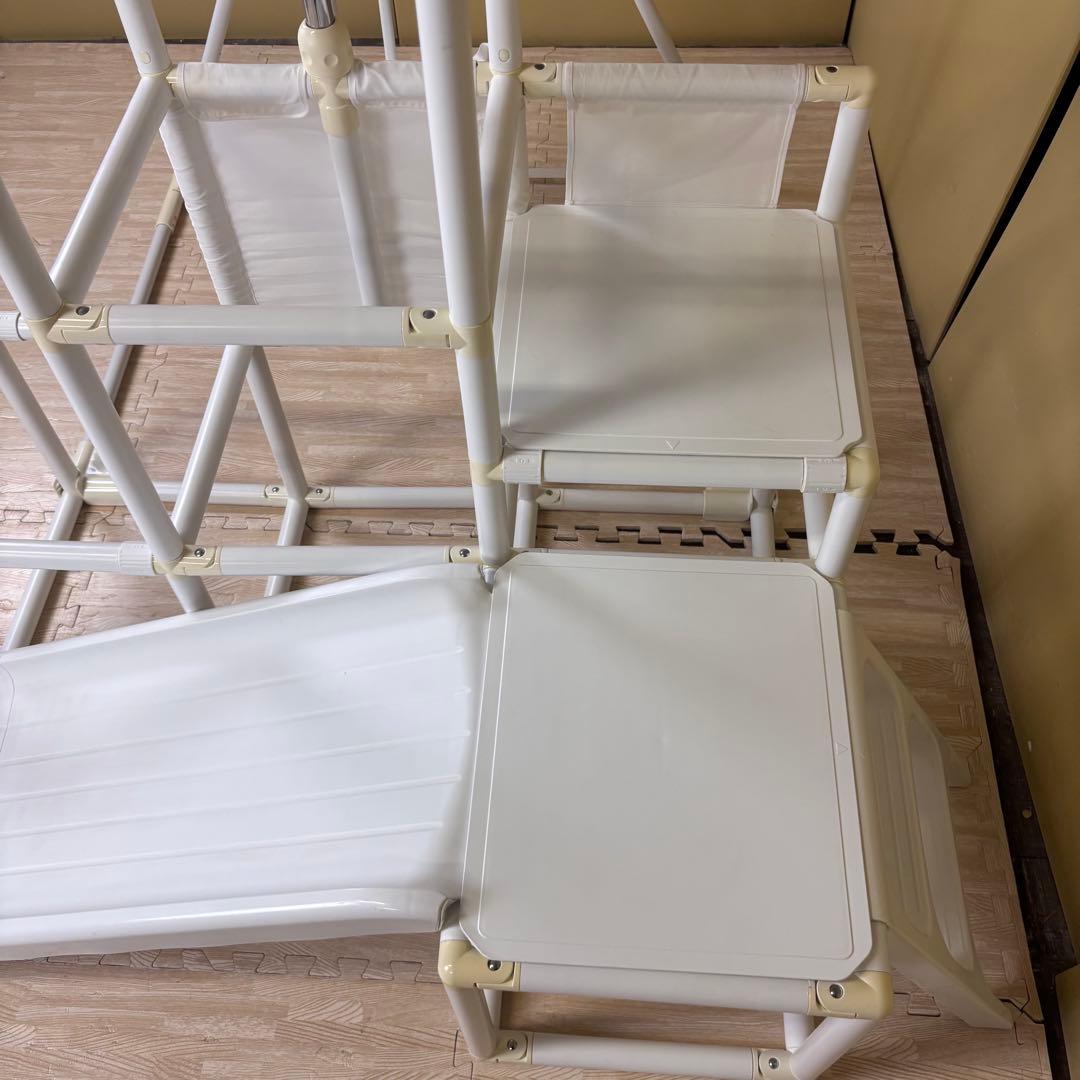 ☆除菌清掃済☆　野中製作所　おりたたみロングスロープキッズパーク　ホワイト