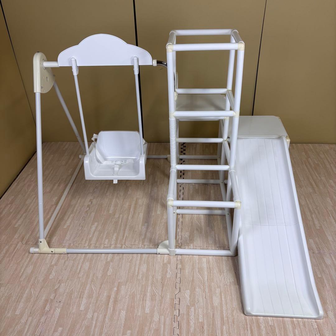 ☆除菌清掃済☆　野中製作所　おりたたみロングスロープキッズパーク　ホワイト