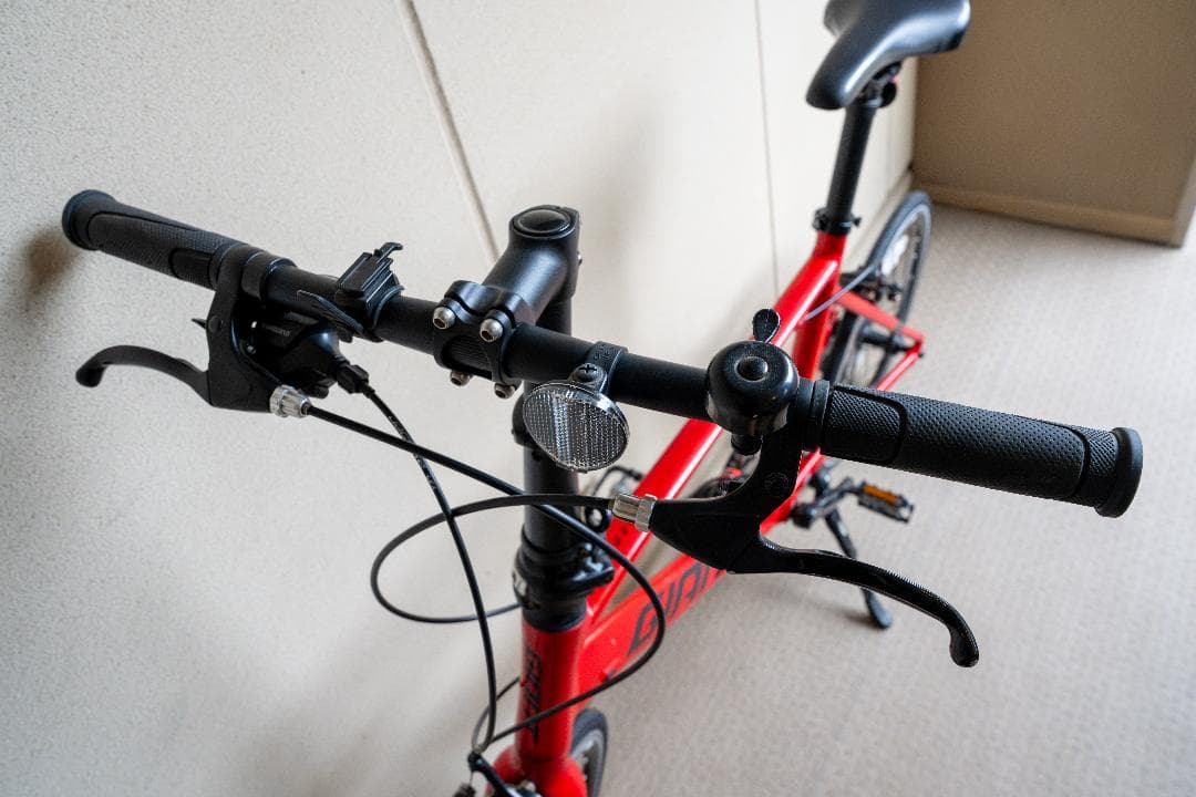 [中古][手渡希望]GIANT IDIOM2 折りたたみ自転車 赤 6段変速