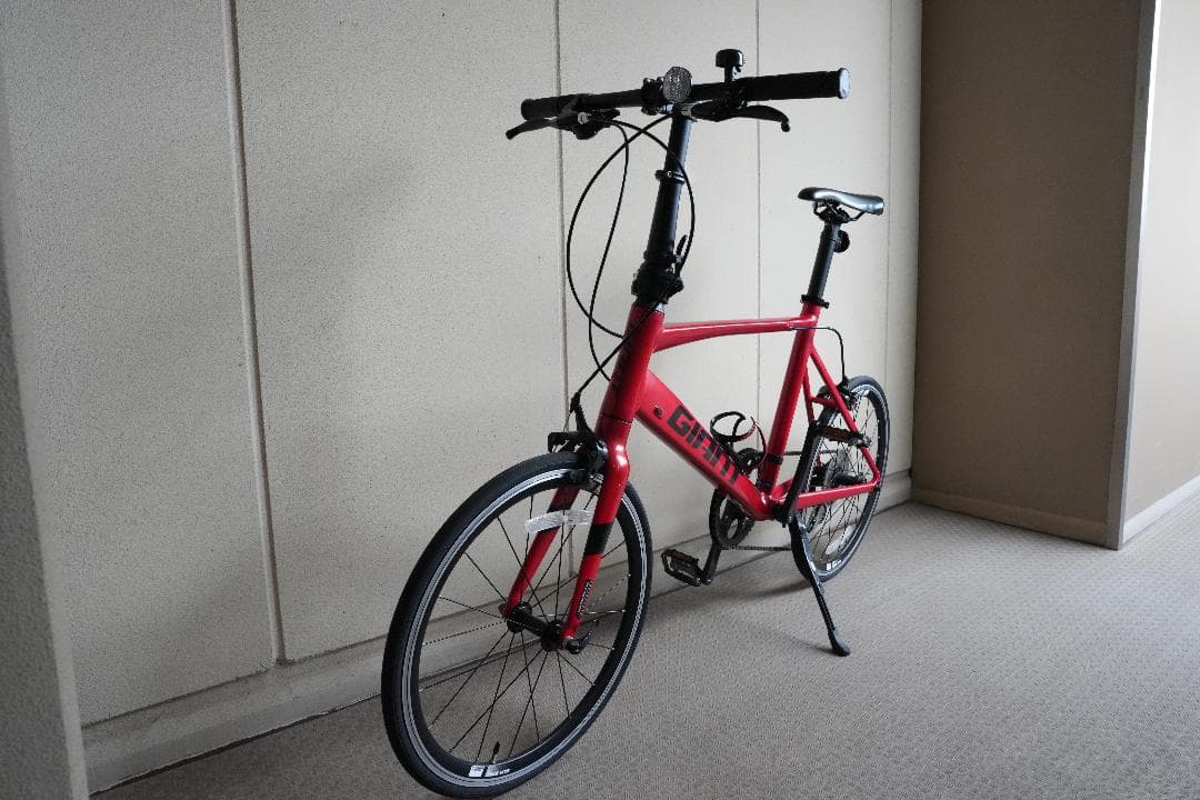 [中古][手渡希望]GIANT IDIOM2 折りたたみ自転車 赤 6段変速