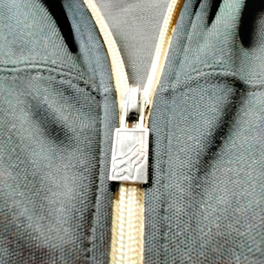 【美品】FOX RACING ジップアップジャージ　刺繍ロゴ入り　刺繍ワッペン