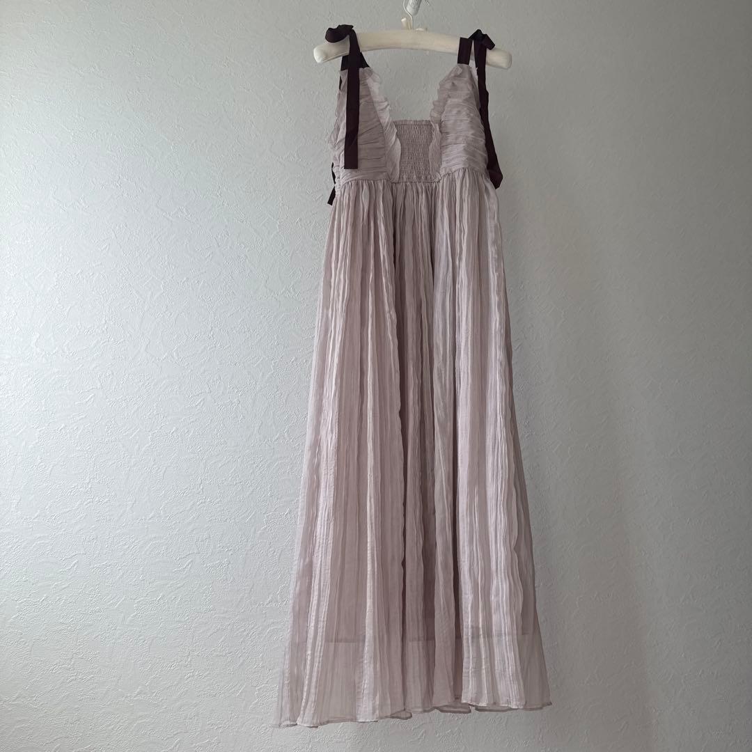 SNIDEL シアーシフォンワッシャーワンピース