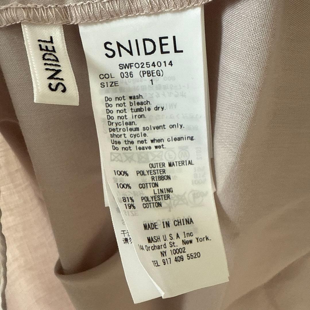 SNIDEL シアーシフォンワッシャーワンピース
