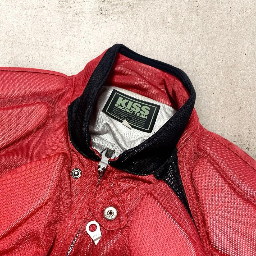 希少 KISS RACING ライダースジャケット 当時物 LL バイク